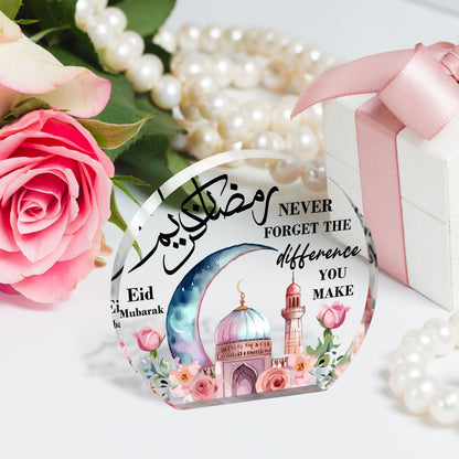 Eid Celebration Acrylic Decor Star & Moon Design