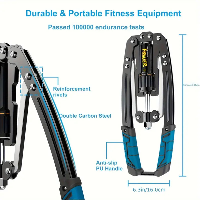 1pc Adjustable Arm Exerciser Chest Expander(Blue)