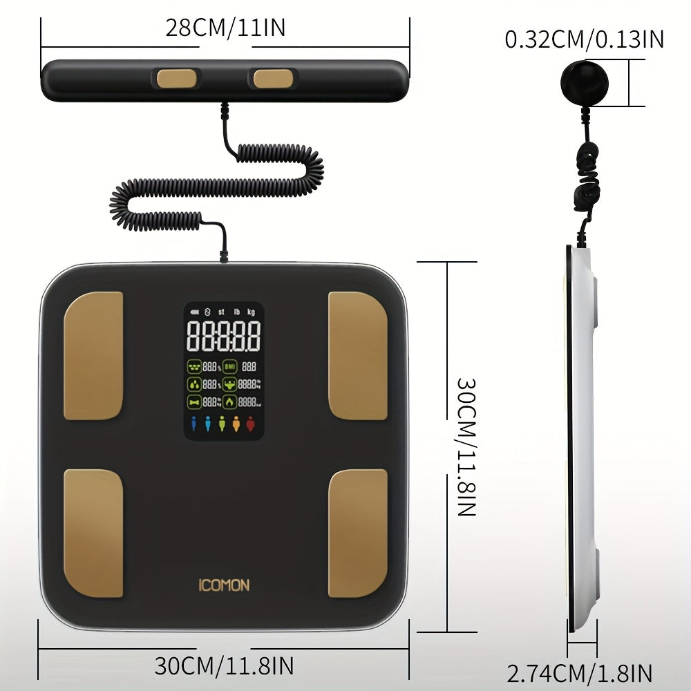Wireless Smart Body Scale with LED Display