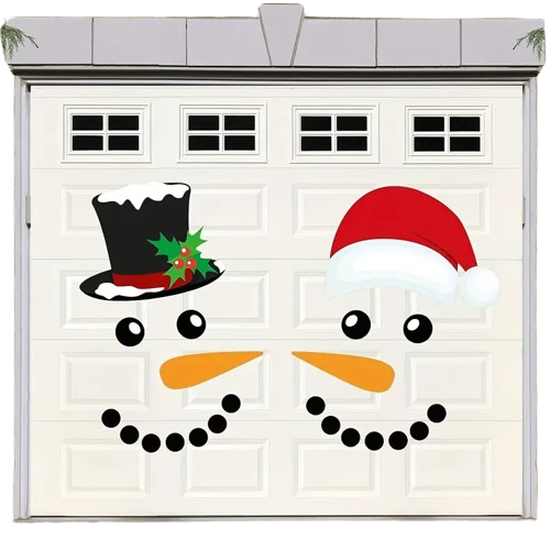 Add Cheer with 1 Set of Merry Christmas Decorative Garage Door Magnet Stickers