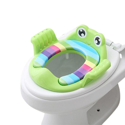 Removable Baby Toilet Training Seat Potties Seat With Armrest Girls Boy Toilet Training Potty Safety Cushion Infant Care- Green