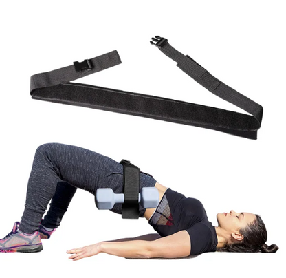 Hip Thrust Belt with Pad - Enhance Booty Workouts with Dumbbells
