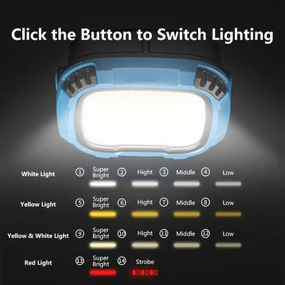 Rechargeable LED Work Light Magnetic Hook