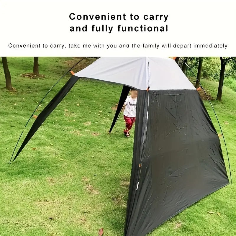 4-Person Canopy Triangle Beach Tent Sun Shelter