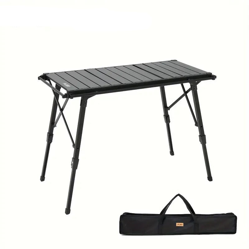 Portable Aluminum Camping Table Adjustable Height