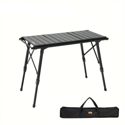 Portable Aluminum Camping Table Adjustable Height