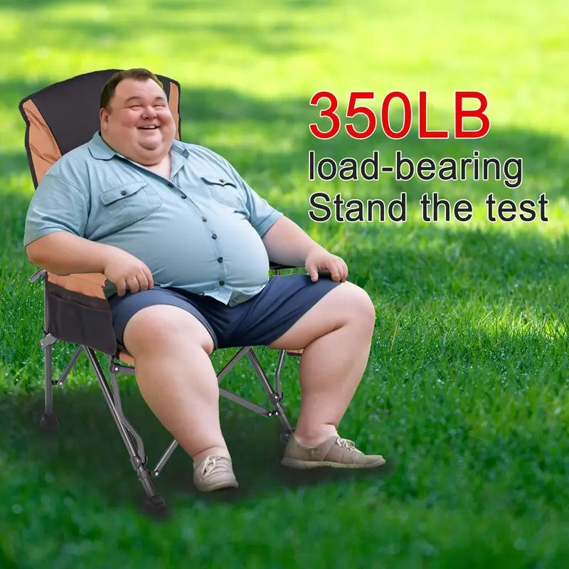 Outdoor Folding Camping Chair with Adjustable Backrest