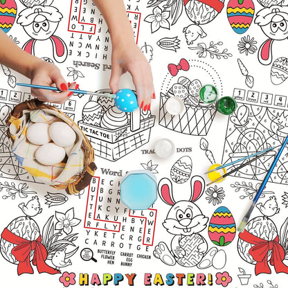 Classic Easter Coloring Table Cover 274x137cm