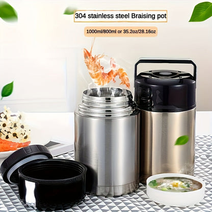 Lunch Box Set Stainless Steel with Thermos Cup