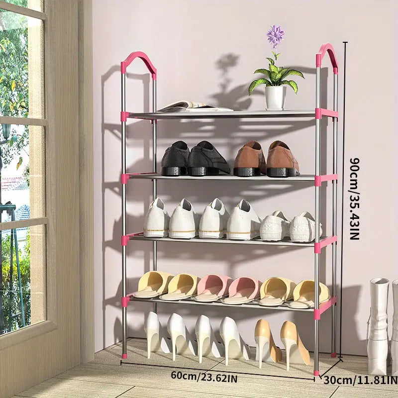 Organize your shoe collection with this multi-layer shoe rack