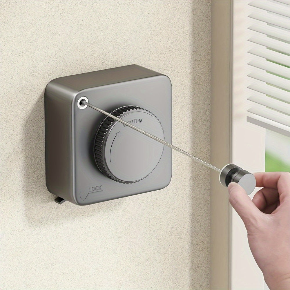 Clothesline Retractable Stainless Steel Wall Mount