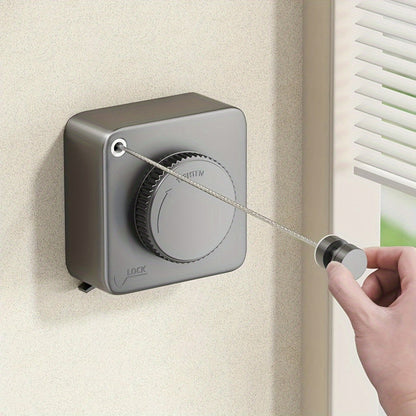 Clothesline Retractable Stainless Steel Wall Mount
