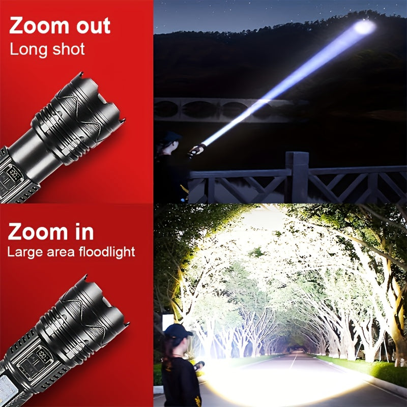 Camping Flashlight Long Range LED Rechargeable