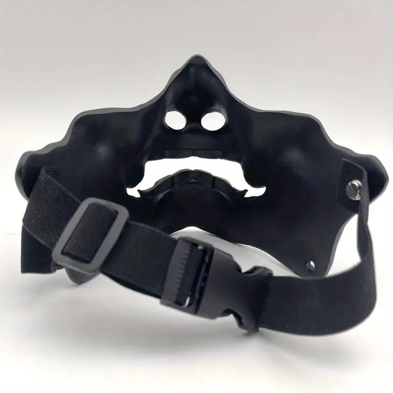 Samurai Spirit: Japanese Prajna Ghost Face Mask for Halloween