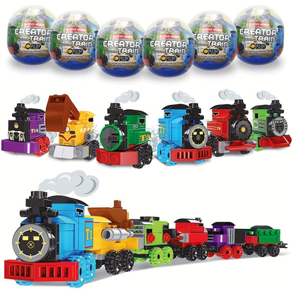 6pcs Easter Train Building Blocks Toys for Kids
