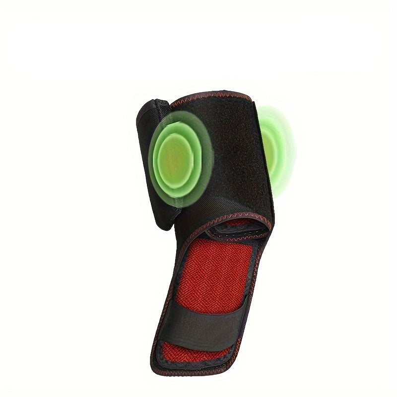 USB Heated Ankle Brace with Massage Function - Black