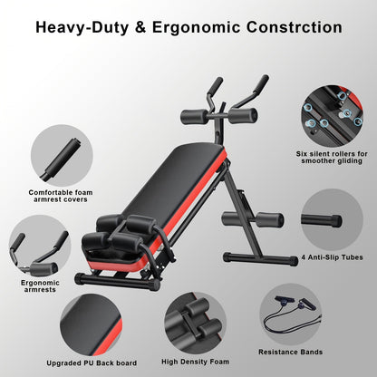 Ab Workout Sit-Up Bench