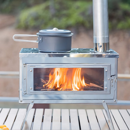 Camping Firewood Stainless Steel Stove Set