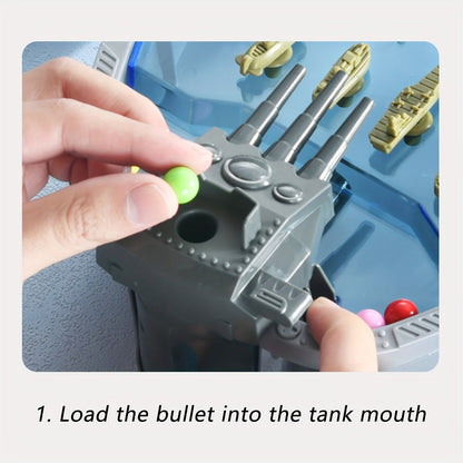 Navy Battleship Game 2-Player Shooting War Board