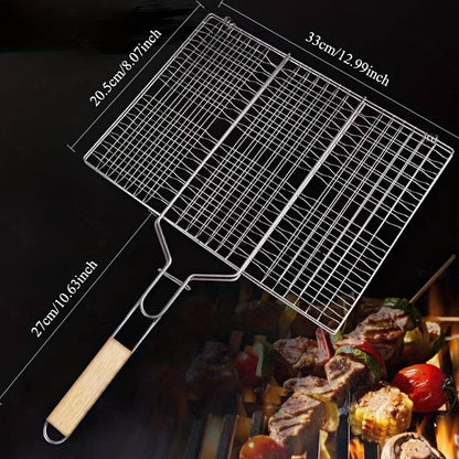 Portable Metal BBQ Grill Basket for Outdoor Grilling
