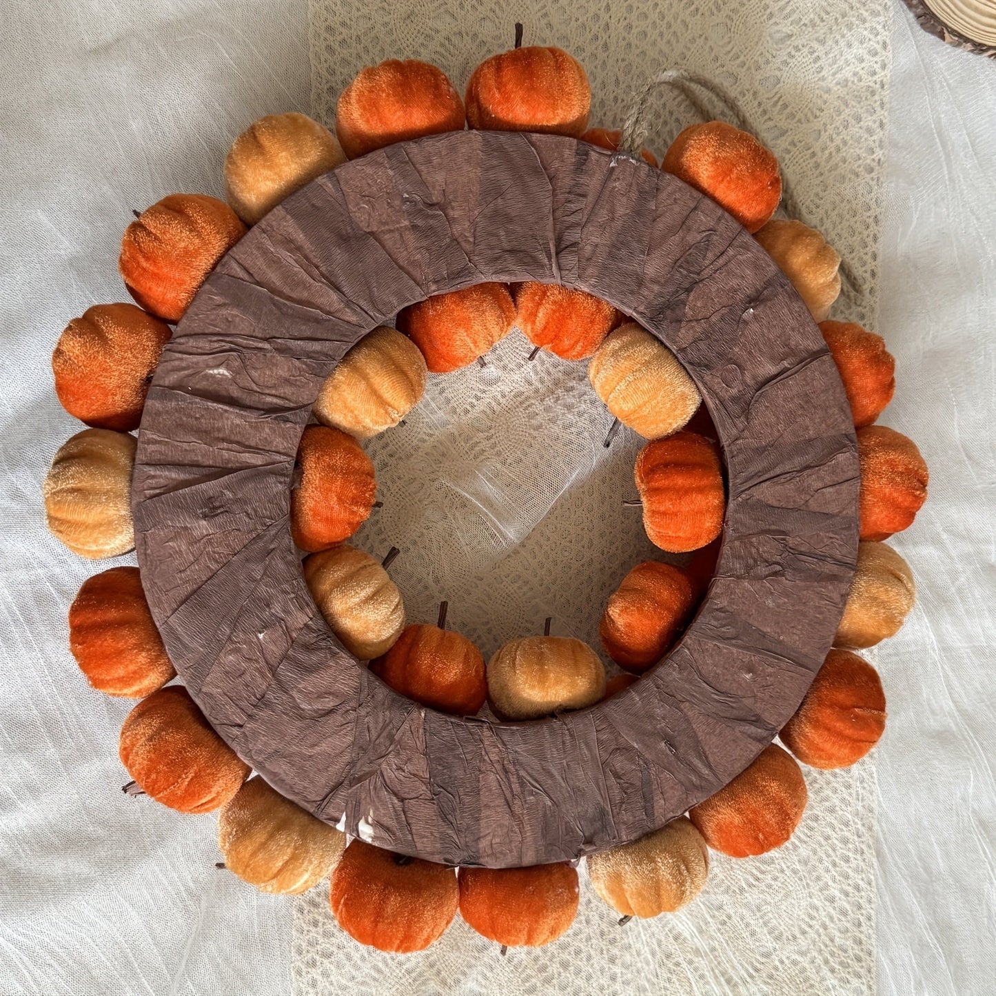 Halloween Harvest Pumpkin Wreath