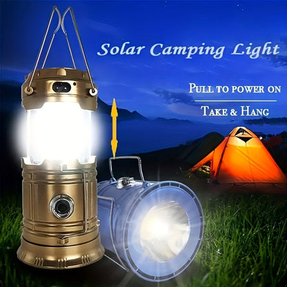 Multi-Functional Solar Handheld Camping Light LED Flashlight
