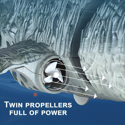 Remote Control Shark Dinosaur Pool Toy Black