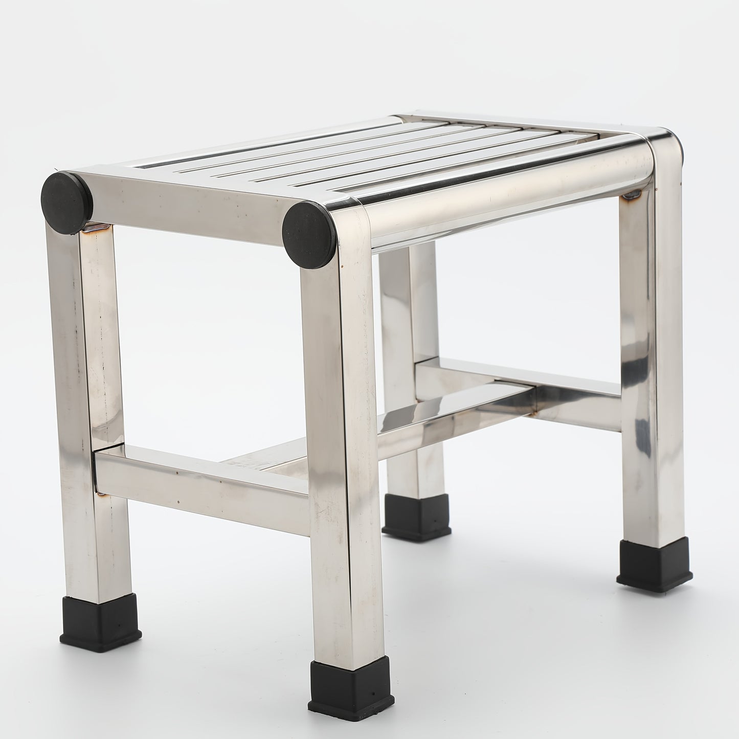 Stainless Steel Square Stool Waterproof Non-Slip Durable