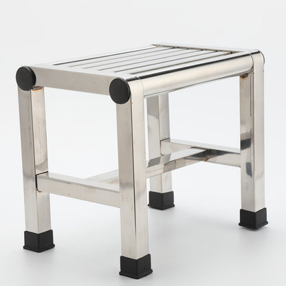 Stainless Steel Square Stool Waterproof Non-Slip Durable