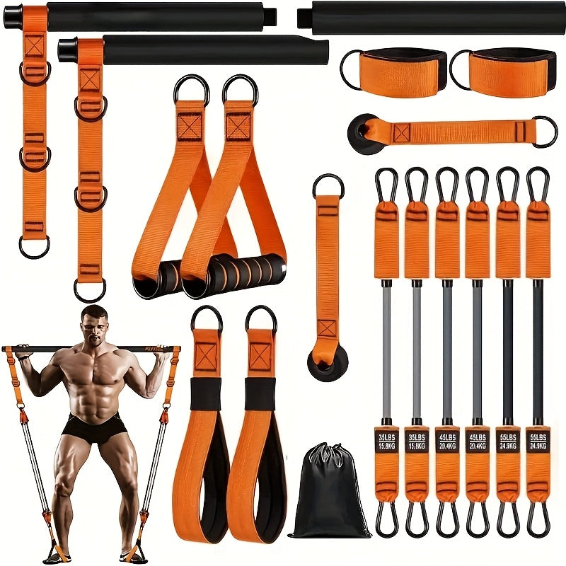 Men’s Pilates Bar with Resistance Bands