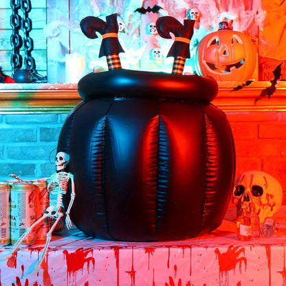 Inflatable Witch Cauldron Halloween Party Decoration (2pcs)