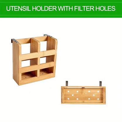 High Quality Natural Bamboo Dish Rack - Foldable and Compact