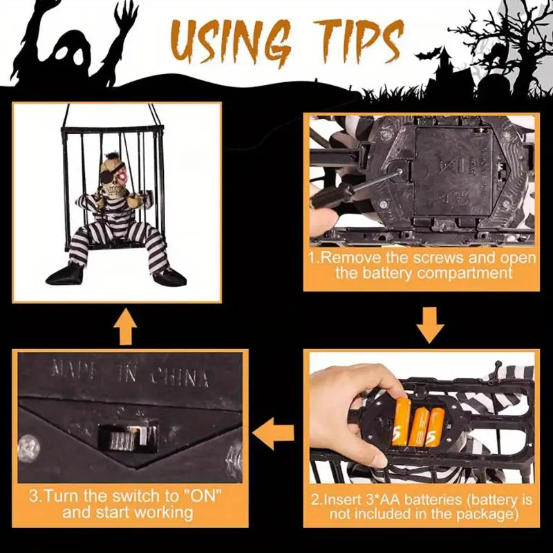 Spooked Specter Symphony: The Cage Ghost's Lament