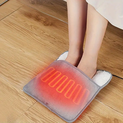 USB-Powered Heating Set - Blanket, Foot Pad, Seat Cushion (Gray)