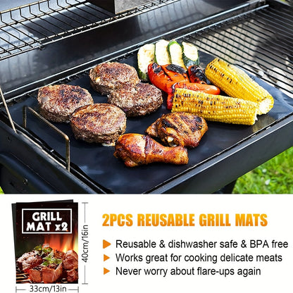 Stainless BBQ Grill Tool Set with Thermometer (26pcs)