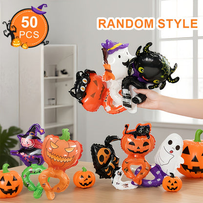 Halloween Pumpkin Wrist Balloons (50pcs)