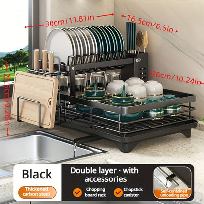 Double-Layer Kitchen Sink Drain Rack