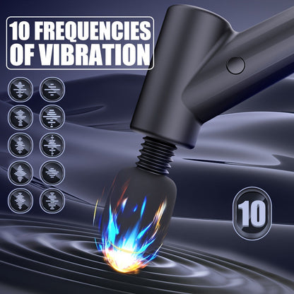 Muscle Relaxation Massage Gun - 10 Frequency Vibration(Black)