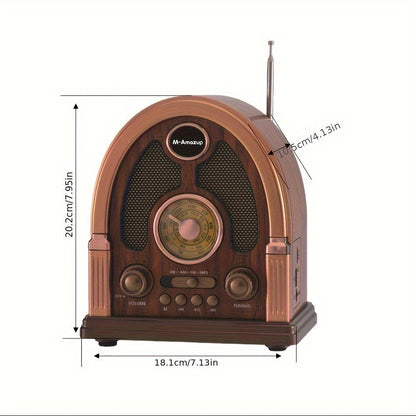 Wireless Vintage Radio with USB, FM/AM/SW Playback