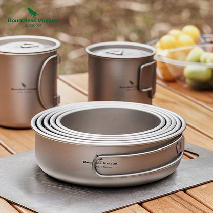 Camping Cookware Set Foldable Outdoor (5pcs)