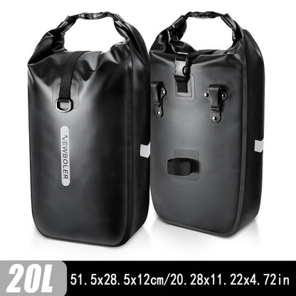 Bike Rear Rack Saddle Bags (2pcs)