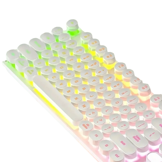 Ultimate Gaming and Office Keyboard and Mouse Set with Mechanical Touch and Headset - Wired