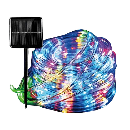 Outdoor Solar Rope Lights - 21.95m 200 LED String Lights with Remote