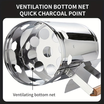 Charcoal Starter for Grilling & Tea Brewing