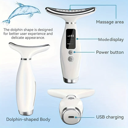 Neck & Face Massager Heated Skincare Tool (7-in-1)