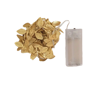 2 Meters Simulation Golden Leaf Indoor Decoration String Lights