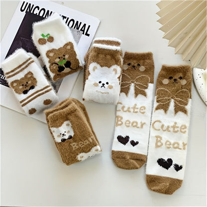 Women’s Warm Velvet Mid-Calf Socks (10 Pairs)