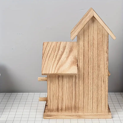 Lovely Bird's Nest - Villa Style Wooden Birdhouse