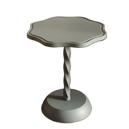 Elegant Light Luxury Sofa Side Table - Silent Grey