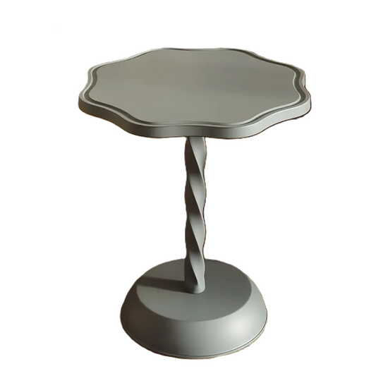 Elegant Light Luxury Sofa Side Table - Silent Grey
